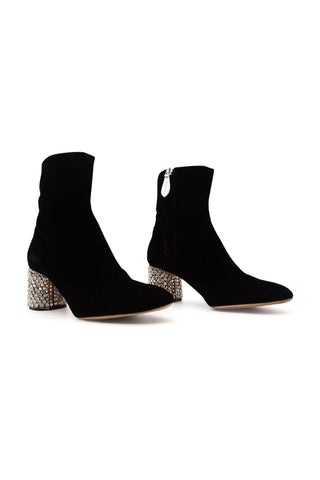 Embellished Heeled Bootie Boots Rochas   