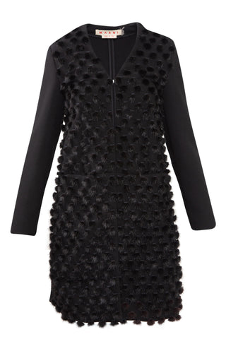 Mink Fur Embellished Black Jacket | new with tags Jackets Marni   