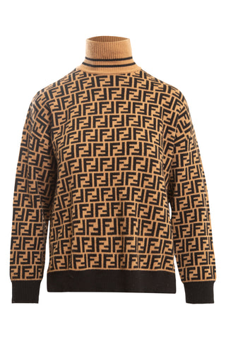 Intarsia Cashmere Turtleneck Sweater | (est. retail $1,980) Sweaters & Knits Fendi   