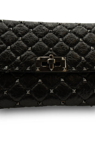Rockstud Spike Crossbody in Crinkled Lambskin | (est. retail $2,195) Crossbody Bags Valentino   