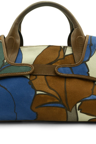 Floral Canvas Convertible Bag Shoulder Bags Marni   
