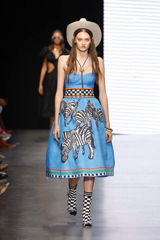 Zebra Midi Skirt | SS '23 Runway | new with tags (est. retail $435) Skirts Stella Jean   