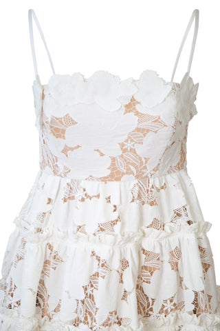 Tiered Guipure Lace Mini Dress | new with tags (est. retail $2,490) Dresses Oscar de la Renta   