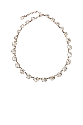 Silver Necklace with Crystals | made to order Fine Jewelry Ben-Amun   