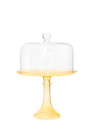Estelle Cake Stand (Yellow) Cake Stand Estelle Colored Glasses   