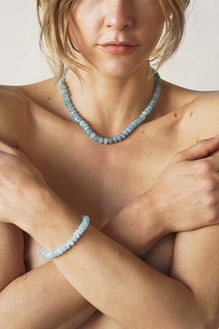 Aquamarine Crystal Bracelet Fine Jewelry Jia Jia   