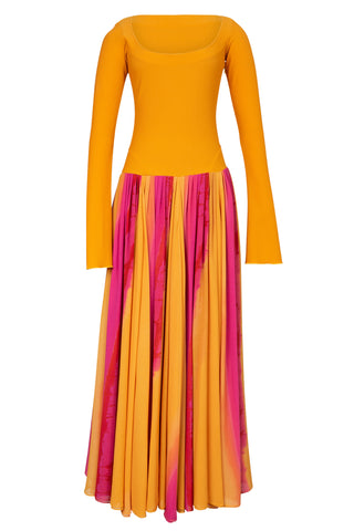 Ailey Dress in Papaya Multi | SS '22 Runway (est. retail $1,695) Dresses Harbison   
