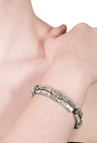 Silver Bracelet with Crystals | made to order Fine Jewelry Ben-Amun   