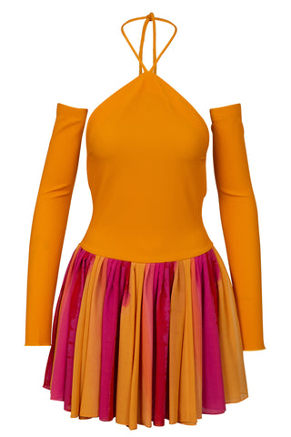 Sunset Dress in Papaya Multi | SS '22 Runway (est. retail $1,295) Clothing Harbison   