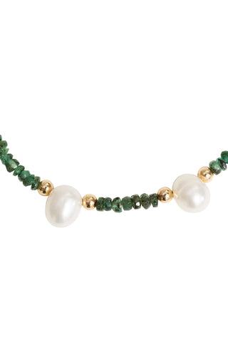 Emerald Pearl Gold Bead Bracelet Fine Jewelry Jia Jia   