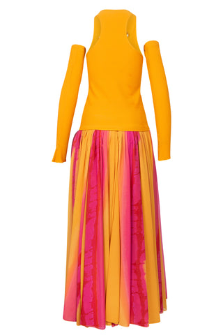 Meridian Skirt in Papaya Multi | SS '22 Runway (est. retail $995) Clothing Harbison   