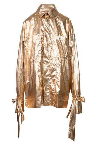 Pyjama Top in Gold | PF '22 (est. retail $895) Clothing Harbison   