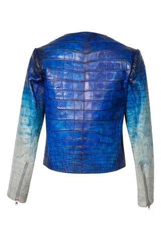 Alligator Jacket in Blue Clothing Vereda   