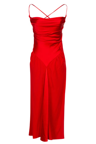 Diamond Slip Dress in Poppy | SS '22 Runway (est. retail $695) Clothing Harbison   
