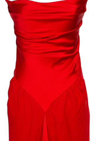 Diamond Slip Dress in Poppy | SS '22 Runway (est. retail $695) Clothing Harbison   