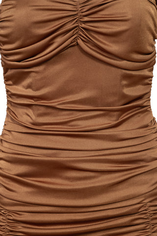 Comet Dress in Cocoa/Nero | PF '22 (est. retail $1,395) Clothing Harbison   