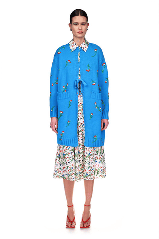 Hand Embroidered Cardigan Clothing Jonathan Cohen   