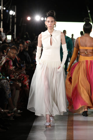 Libra Dress in Cream | SS '22 Runway (est. retail $2,225) Clothing Harbison   