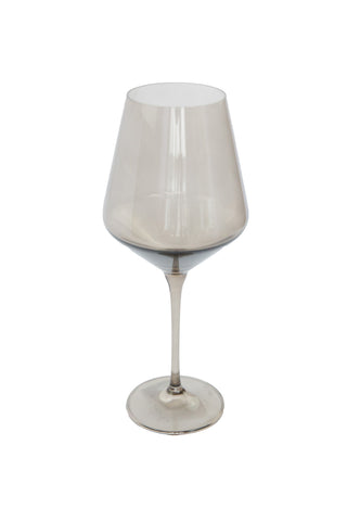 Estelle Colored Wine Stemware - Set of 6 (Gray Smoke) glassware Estelle Colored Glasses   