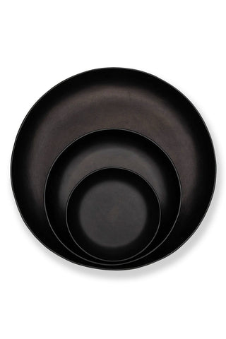 The Tray Set in Molded Leather (Black)  Hunting Season   