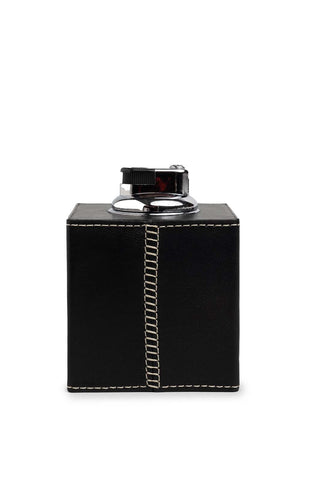The Large Table Lighter in Nappa Leather (Black) Lighters & Matches Hunting Season   