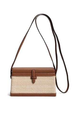 The Square Trunk in Nappa and Woven Fique (Cognac) Handbags Hunting Season   