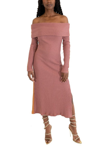 Two-Tone Off The Shoulder Dress DRESS Izayla   