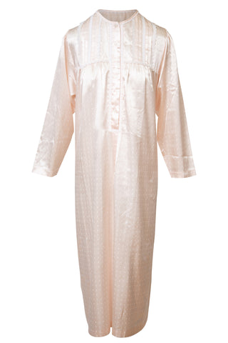 Pink Satin Long Sleeve Maxi Dress Clothing Christian Dior   