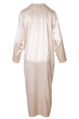 Pink Satin Long Sleeve Maxi Dress Clothing Christian Dior   