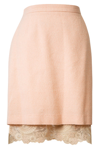 Vintage Lace Trim Mini Skirt