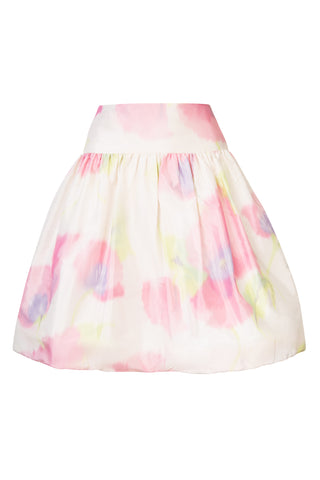 Vintage for Saks Fifth Avenue Floral Warp Print A-line Skirt