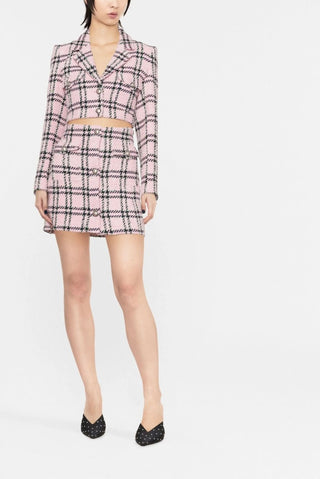 Check-Pattern Mini-Skirt | (est. retail $1,100) Skirts Alessandra Rich   