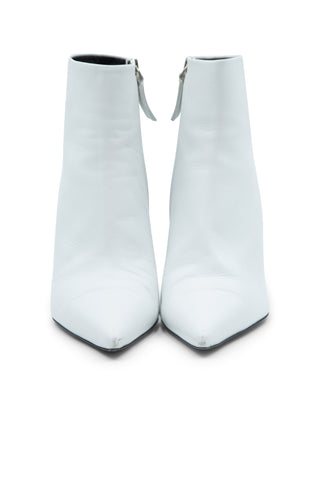Geometric Heel Leather 90 Ankle Boots | (est. retail $950) Boots Proenza Schouler   