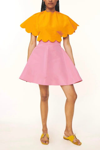 A-line Mini Skirt in Bubblegum Pink | (est. retail $995) Skirts Rosie Assoulin   