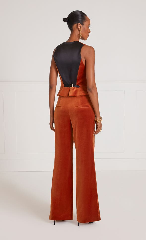 Temperley London Clove Velvet Trousers