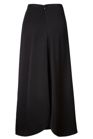 Draped Circle Skirt in Black Skirts Totême   