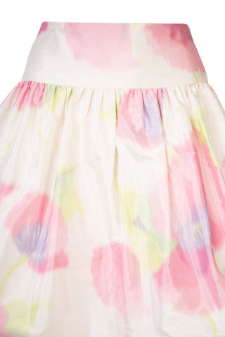 Vintage for Saks Fifth Avenue Floral Warp Print A-line Skirt Skirts Bill Blass   