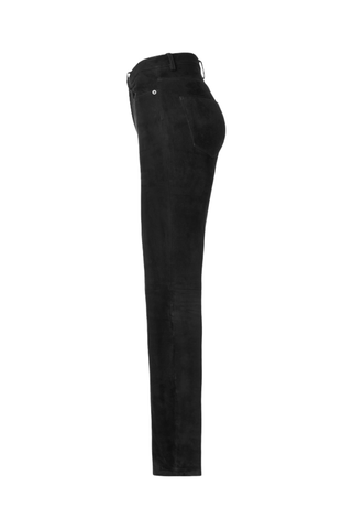 The Sadie Stretch Suede Pants Leather Pants Arjé   