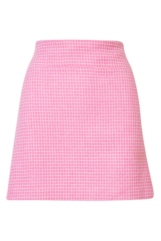 Vintage Wool Checkered Mini Skirt