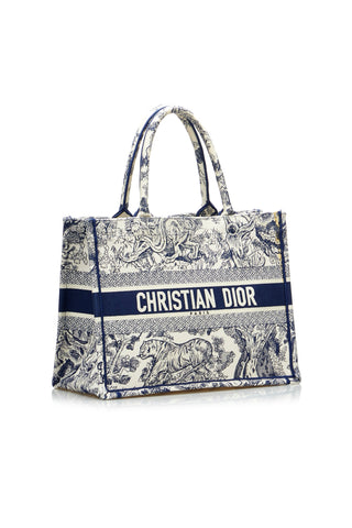 Medium Dioriviera Toile De Jouy Book Tote Blue Bags Christian Dior   