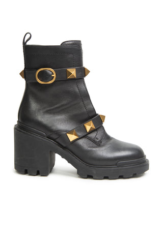 Valentino Garavani Roman Stud Leather Booties | (est. retail $1,790)