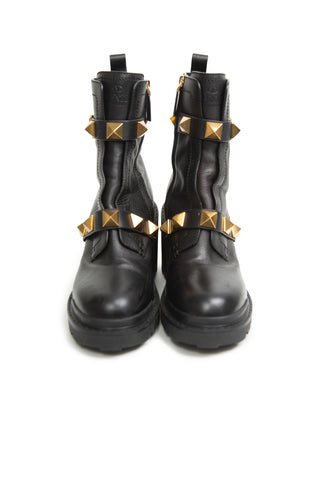 Valentino Garavani Roman Stud Leather Booties | (est. retail $1,790)