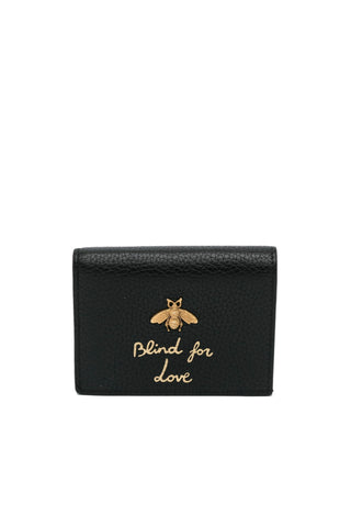 Blind For Love Animalier Bee Compact Wallet Black