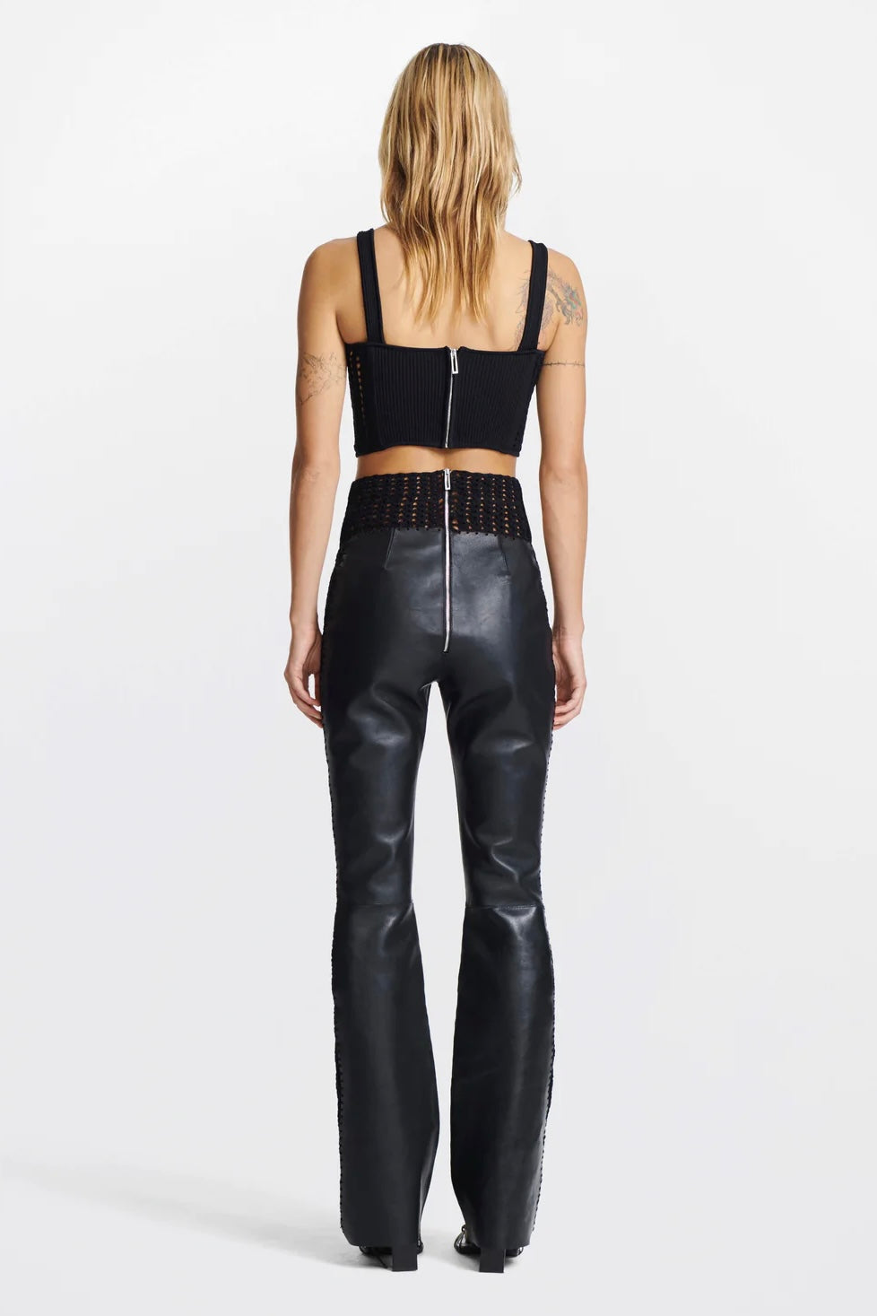 DION LEE, Leather Moto Pant