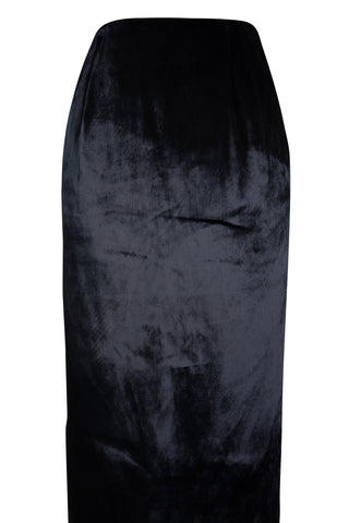 Velvet Midi Skirt in Navy Skirts Altuzarra   