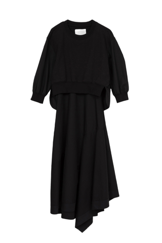Teardrop Sleeve Sweatshirt Dress DRESS 3.1 Phillip Lim Black XS 