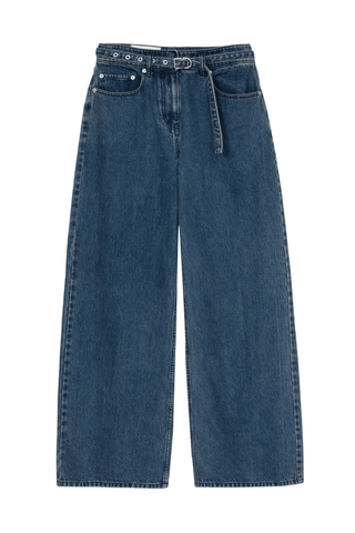 Wide-Leg Belted Jeans PANT 3.1 Phillip Lim Blue M | US 8 
