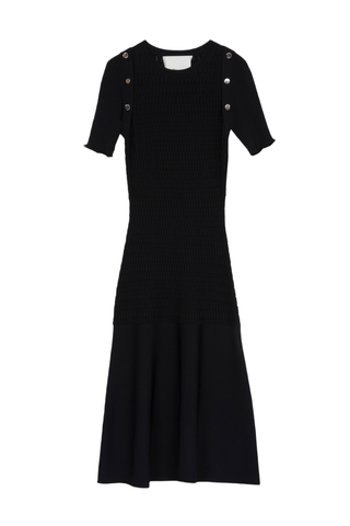 Honeycomb Stitch Dress DRESS 3.1 Phillip Lim Midnight XS 