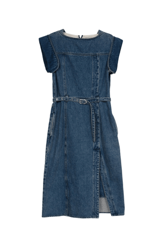 Deconstructed Belted Denim Dress DRESS 3.1 Phillip Lim Blue L | US 10 