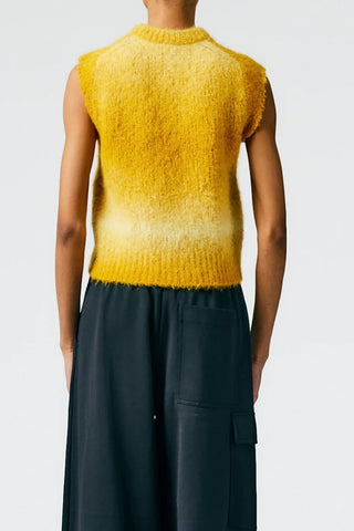 Ombre Superfine Alpaca Shrunken Cutoff Vest | (est. retail $425) Sweaters & Knits Tibi   